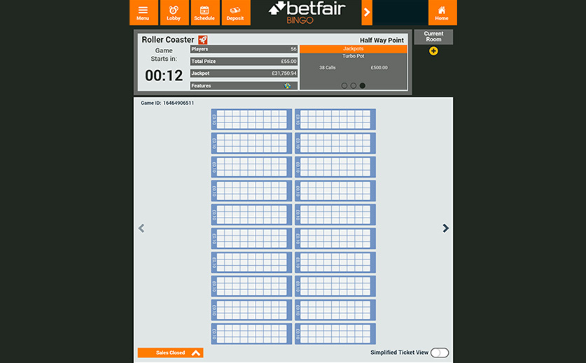 A Preview of Betfair's 90-Ball Room 'Roller Coaster', large view