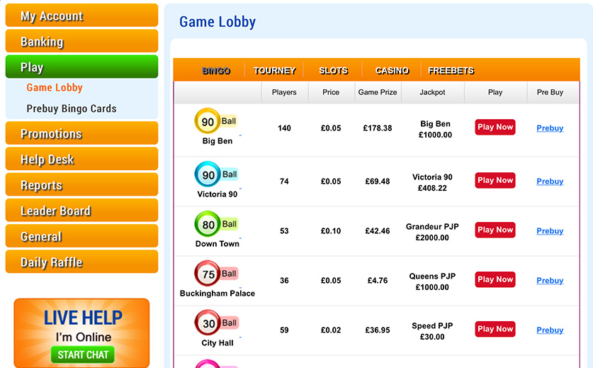 A Quick Preview of the Mobile Game Lobby at Booty  , large view