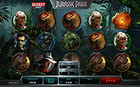 The popular Jurassic Park slot offered at Glossy