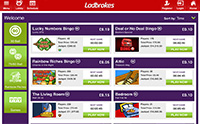 A Preview of Ladbrokes Bingo Mobile Lobby