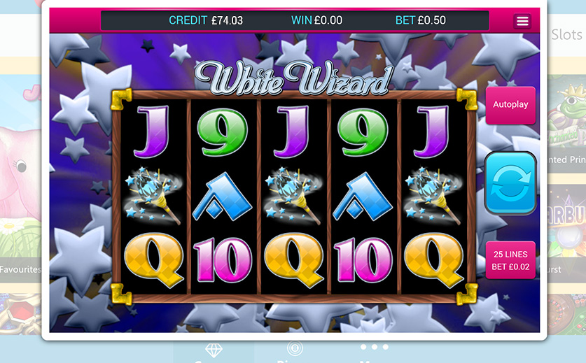 The 'White Wizzard' slot – large view