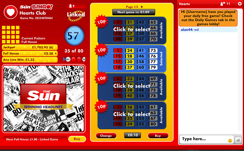 A game with 80 balls at Sun, large view